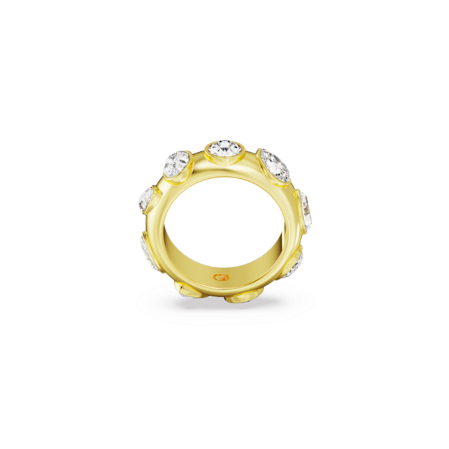 Resim Dextera Yüzük, Karışık kesimler, Beyaz, Altın rengi kaplama