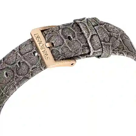 Resim Octea Chrono Saat, İsviçre Üretimi, Deri kayış, Gri, Pembe altın rengi yüzey