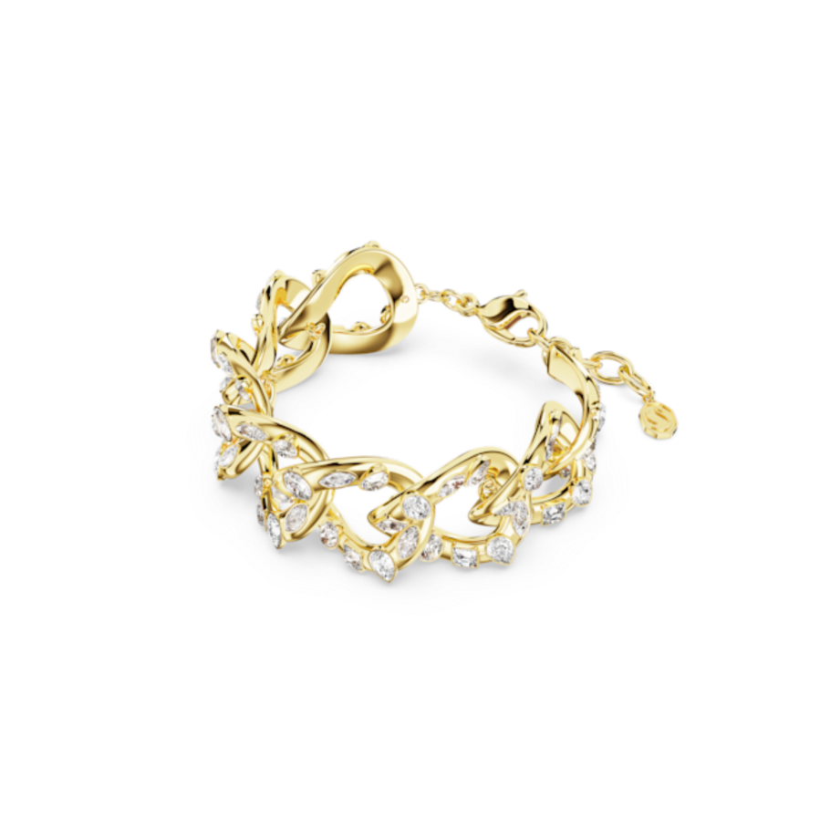 Resim Dextera Bileklik, Çarpıcı, Karışık kesim, Beyaz, Altın rengi kaplama