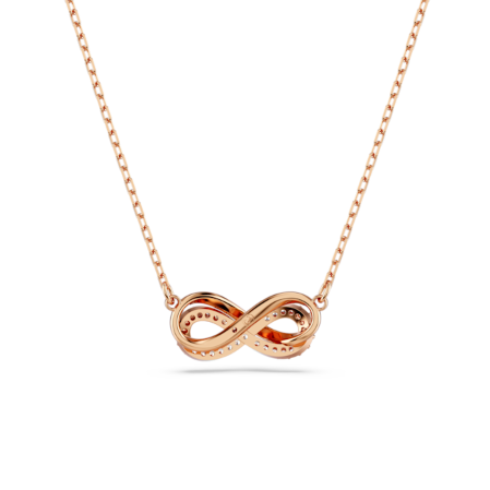 Resim Hyperbola Kolye, Pavé, Infinity, Beyaz, Pembe altın rengi kaplama