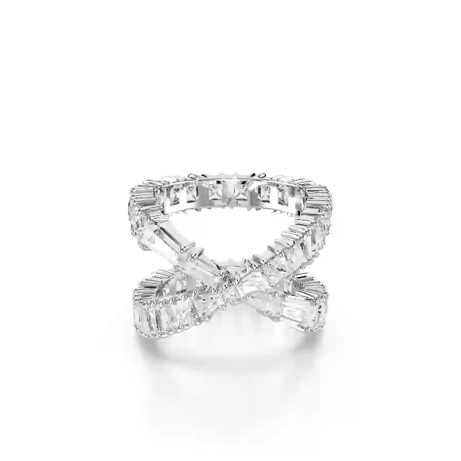 Resim Hyperbola Yüzük, Infinity, Beyaz, Gümüş renkli yüzey