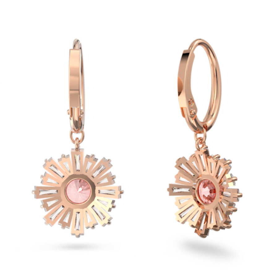 Resim Idyllia damla küpeler, Karışık kesimler, Güneş, Pembe, Pembe altın rengi kaplama