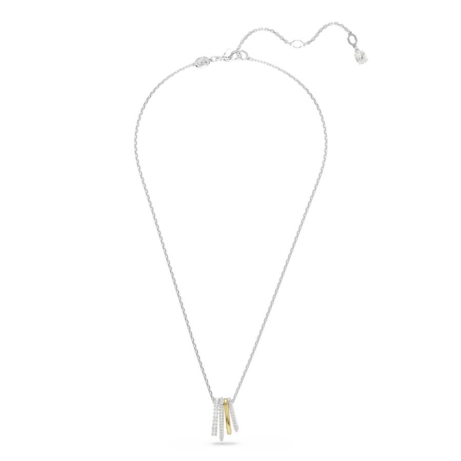 Resim Hyperbola Kolye, Karışık kesimler, Beyaz, Karışık metal yüzey