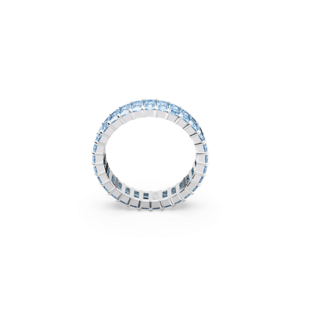 Resim Matrix Yüzük, Baget kesim, Mavi, Rodyum kaplama