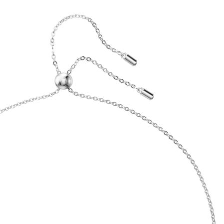 Resim Matrix Kolye, Baget kesim, Beyaz, Rodyum kaplama