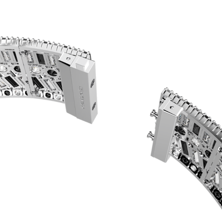 Resim Hyperbola Gerdanlık, Karışık kesimler, Siyah, Rodyum kaplama