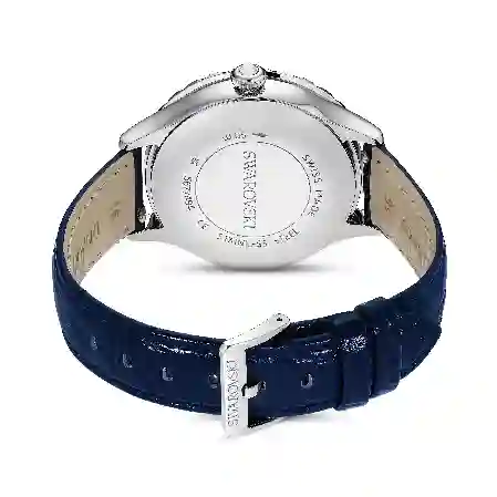 Resim Octea Moon Saat, İsviçre Üretimi, Ay, Deri kayış, Mavi, Paslanmaz çelik