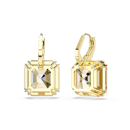 Resim Millenia damla küpeler, Karışık kesimler, Caramel, Altın rengi kaplama