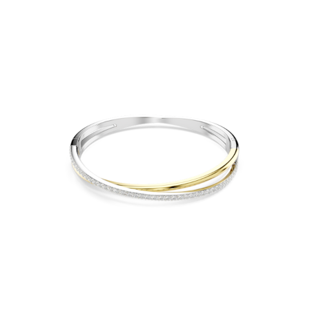 Resim Hyperbola Bileklik, Yuvarlak kesim, Beyaz, Karışık metal yüzey