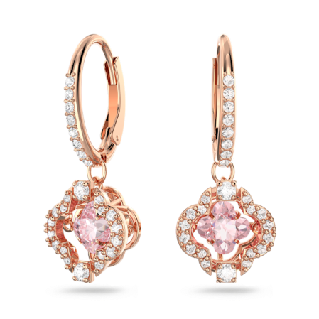 Resim Una damla küpeler, Yonca, Pembe, Pembe altın rengi kaplama