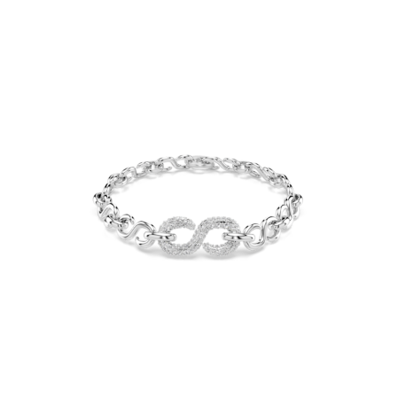 Resim Dextera Bileklik, Yuvarlak kesim, Beyaz, Rodyum kaplama