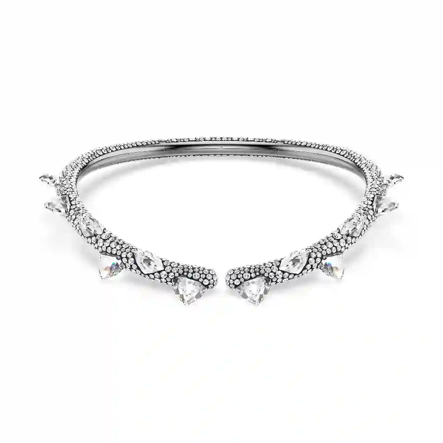 Resim Sublima Gerdanlık, Beyaz, Rutenyum kaplama