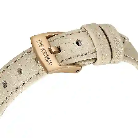 Resim Matrix tennis 7-link Saat, İsviçre Üretimi, Deri kayış, Gri, Pembe altın rengi yüzey