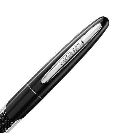 Resim Crystalline Nova Top Uçlu Kalem, Siyah, Krom Kaplama