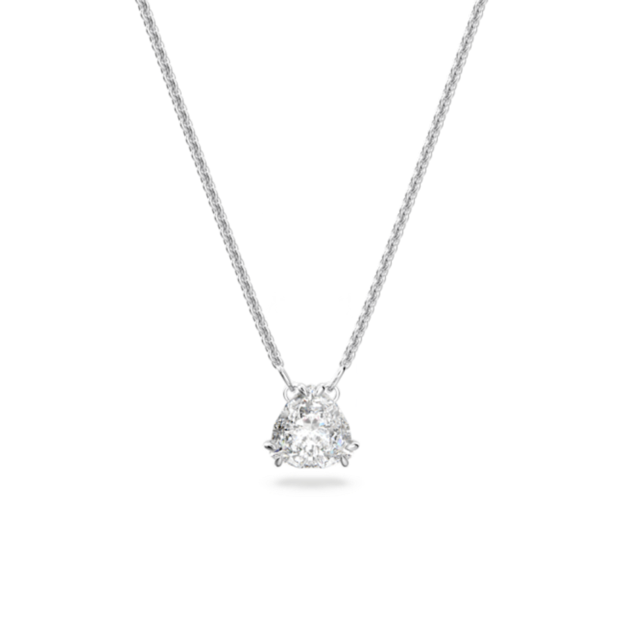 Resim Millenia Kolye, Trilliant kesim, Beyaz, Rodyum kaplama