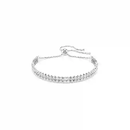 Resim Matrix Tennis bileklik, Yuvarlak kesim, Beyaz, Rodyum kaplama