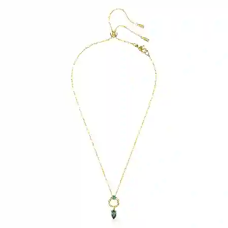 Resim Mesmera Kolye, Karışık kesimler, Yeşil, Altın rengi kaplama