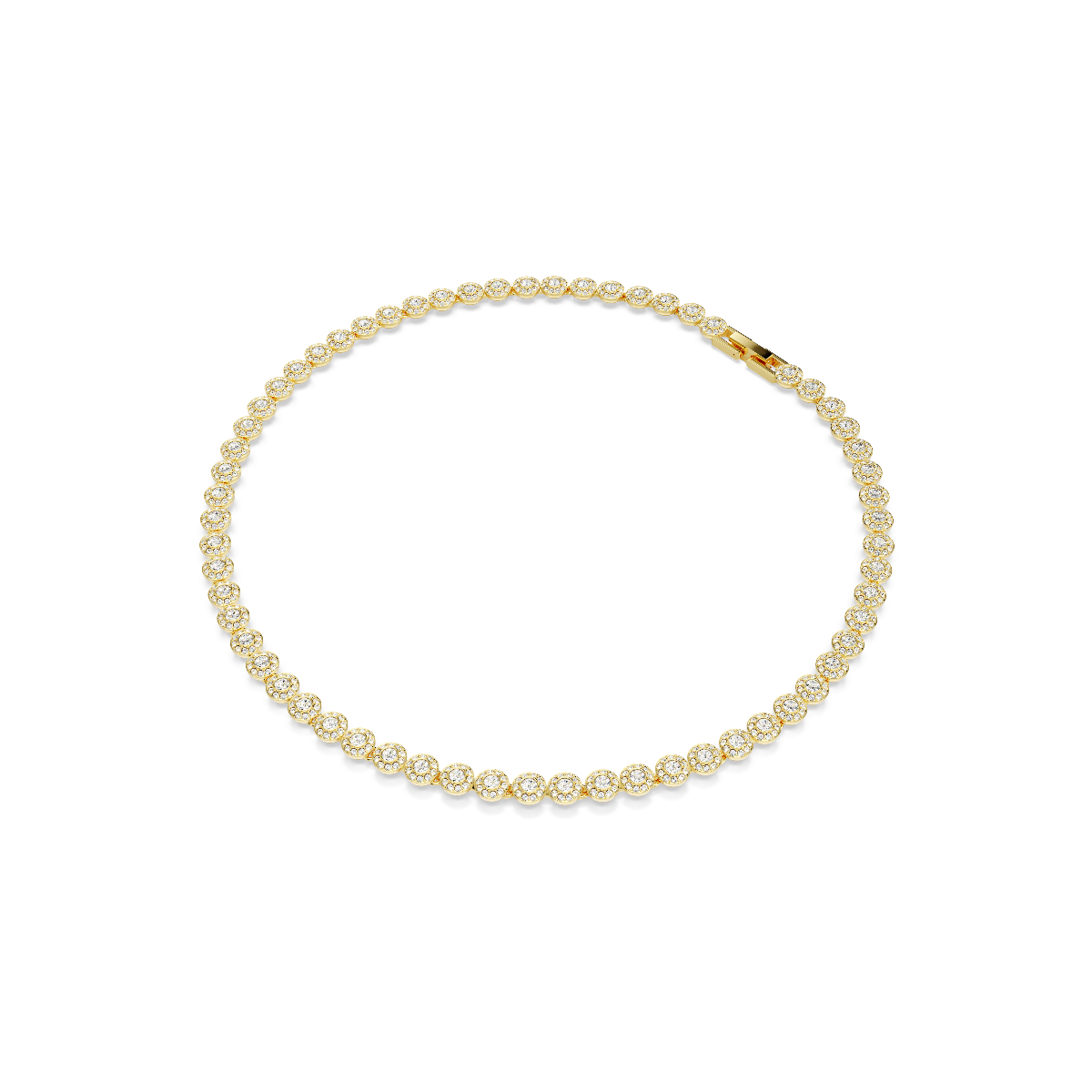 Resim Una Angelic Set, Yuvarlak kesim, Beyaz, Altın rengi kaplama