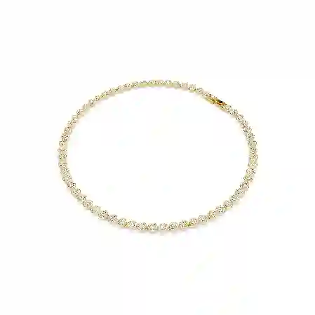 Resim Una Angelic Set, Yuvarlak kesim, Beyaz, Altın rengi kaplama