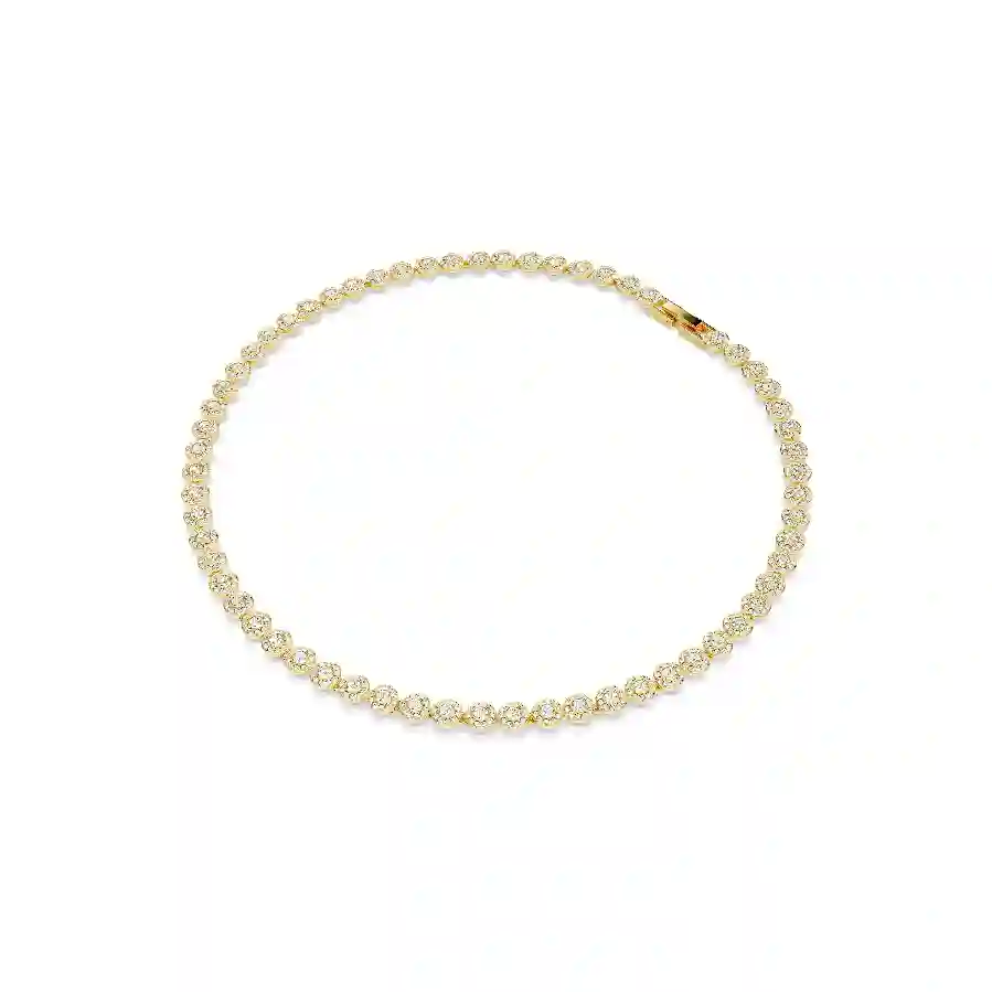 Resim Una Angelic Set, Yuvarlak kesim, Beyaz, Altın rengi kaplama