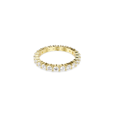 Resim Matrix Vittore Bant yüzük, Yuvarlak kesim, Beyaz, Altın rengi kaplama