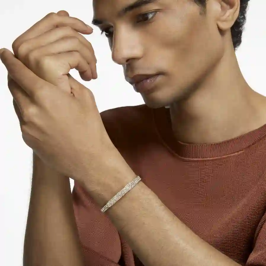 Resim Dextera Bileklik, Sekizgen şekil, Beyaz, Altın rengi kaplama