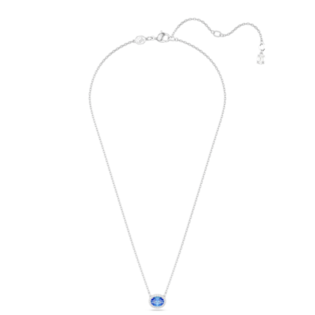 Resim Constella Kolye, Oval kesim, Mavi, Rodyum kaplama