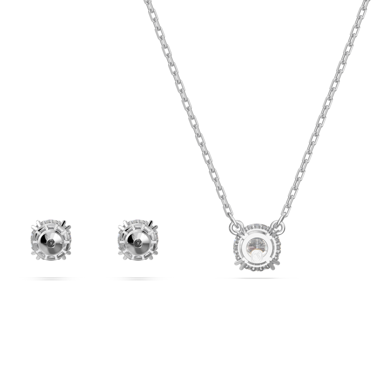 Resim Constella Set, Yuvarlak kesim, Beyaz, Rodyum kaplama