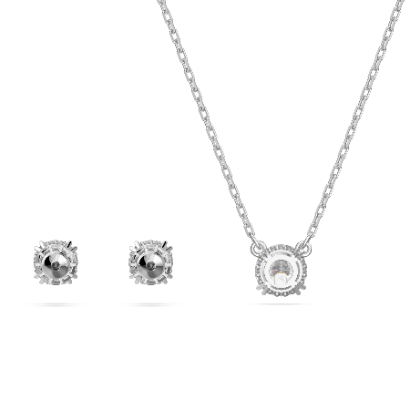 Resim Constella Set, Yuvarlak kesim, Beyaz, Rodyum kaplama
