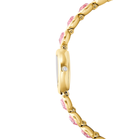 Resim Idyllia Heart Saat, Kristal bileklik, Pembe, Altın rengi yüzey