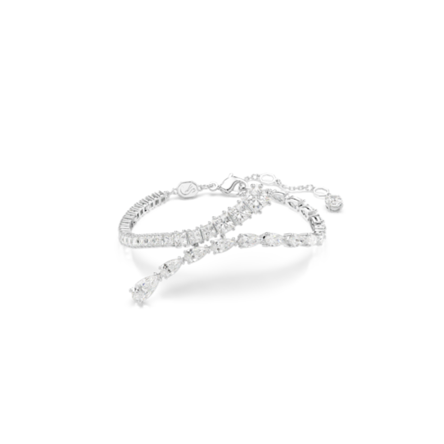 Resim Matrix Bileklik, Karışık kesimler, Beyaz, Rodyum kaplama