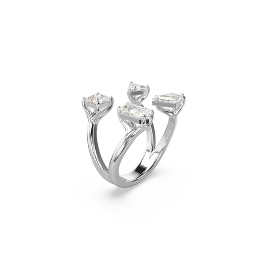 Resim Mesmera Açık Yüzük, Karışık kesimler, Beyaz, Gümüş renkli yüzey