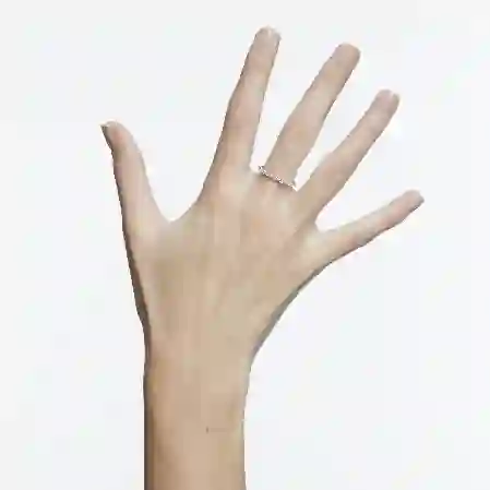 Resim Vittore Yüzük, Markiz kesim, Beyaz, Rodyum kaplama