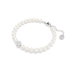 Resim Swarovski Remix Collection Strand, Kristal inci, Beyaz, Rodyum kaplama