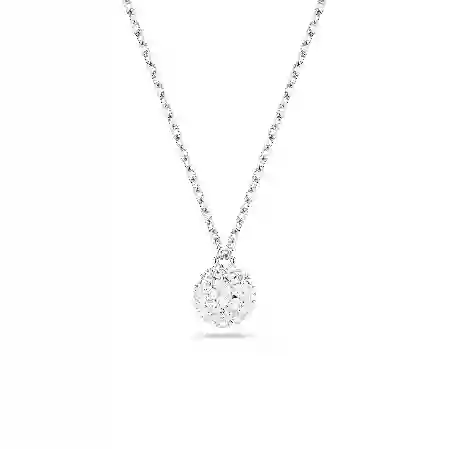 Resim Dextera Kolye, Yuvarlak kesim, Küre, Beyaz, Rodyum kaplama