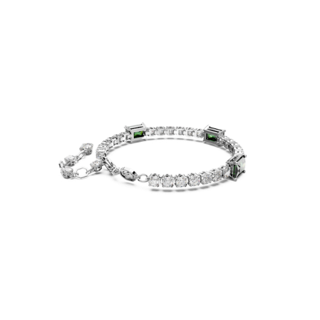 Resim Matrix Tennis Bileklik, Karışık kesimler, Yeşil, Rodyum kaplama