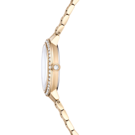 Resim Saat, İsviçre Üretimi, Metal bileklik, Altın Rengi, Şampanya altın rengi yüzey