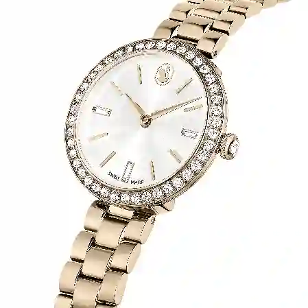 Resim Certa Saat, İsviçre Üretimi, Metal bileklik, Altın Rengi, Şampanya altın rengi yüzeyi