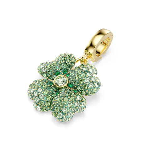 Resim Idyllia Charm, Yonca, Yeşil, Altın rengi kaplama