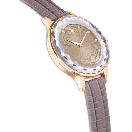 Resim Nova Saat, İsviçre Üretimi, Deri kayış, Bej, Pembe altın rengi yüzey