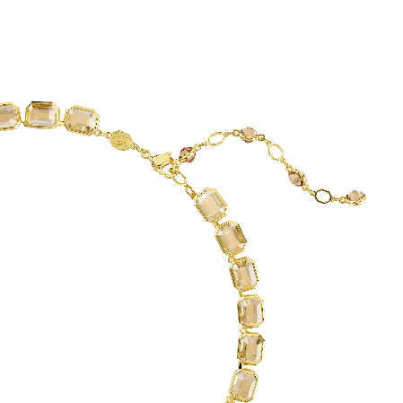 Resim Millenia Tennis kolye, Sekizgen kesim, Sarı, Altın rengi kaplama