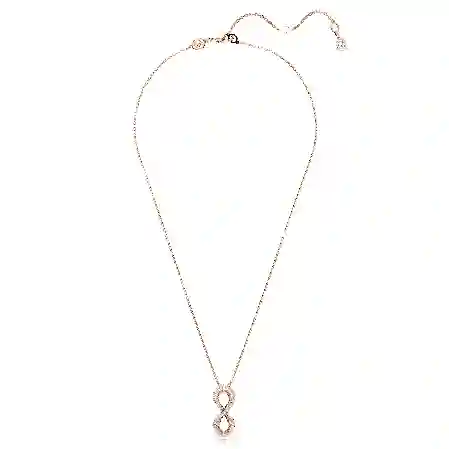 Resim Hyperbola Kolye, Infinity, Beyaz, Pembe altın rengi kaplama