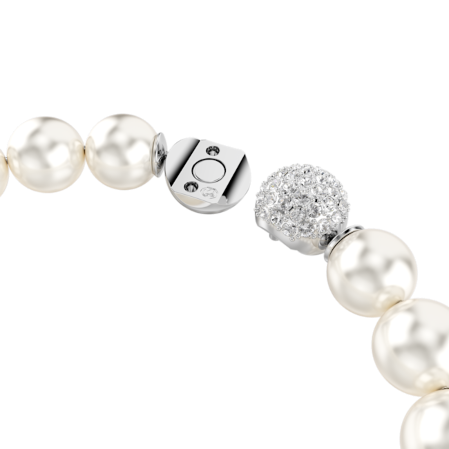 Resim Matrix Bileklik, Kristal inci, Beyaz, Rodyum kaplama