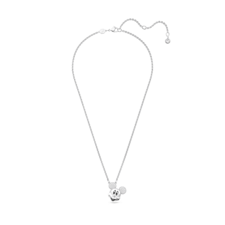 Resim Disney Mickey Mouse Kolye, Kafa şeklinde, Beyaz, Rodyum kaplama