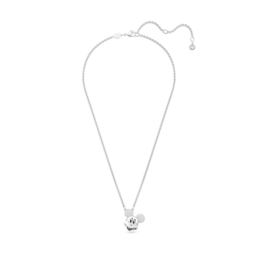 Resim Disney Mickey Mouse Kolye, Kafa şeklinde, Beyaz, Rodyum kaplama