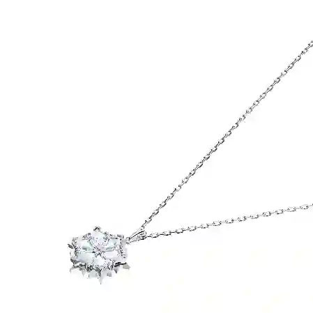 Resim Magic Kolye, Kar tanesi, Beyaz, Rodyum kaplama