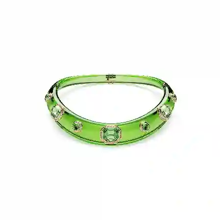 Resim Gerdanlık, Karışık kesimler, Yeşil, Altın rengi kaplama