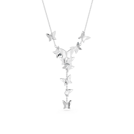 Resim Idyllia Lilia Y-Kolye, Kelebek, Mavi, Rodyum kaplama
