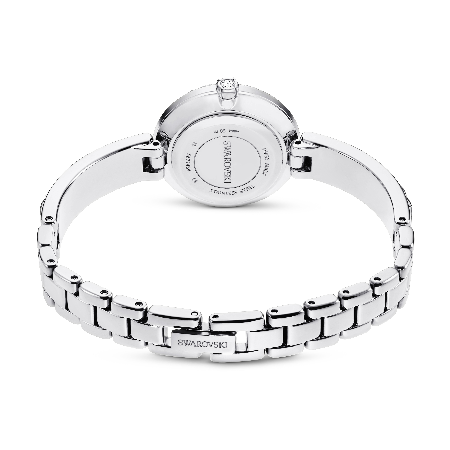 Resim Matrix Bangle Saat, İsviçre Üretimi, Kristal bileklik, Beyaz, Paslanmaz çelik