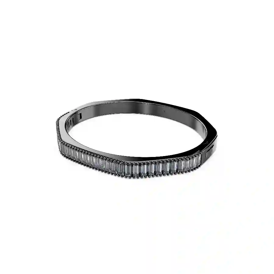 Resim Matrix Bileklik, Baget kesim, Sekizgen şekil, Gri, Rutenyum kaplama